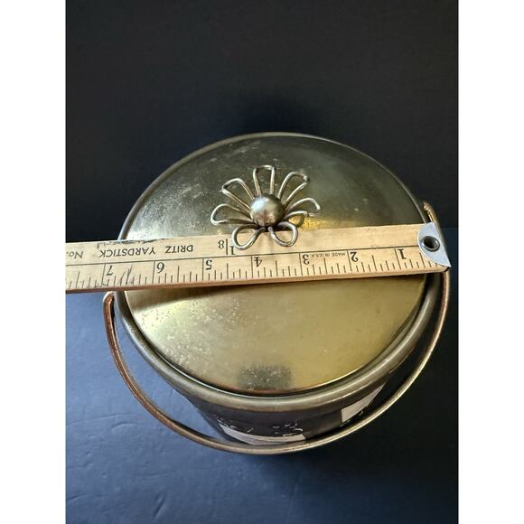 Vtg Ice Bucket Serve Master Ice Bucket Barware MCM Cocktail Drinks 1960s Brass - Picture 13 of 13